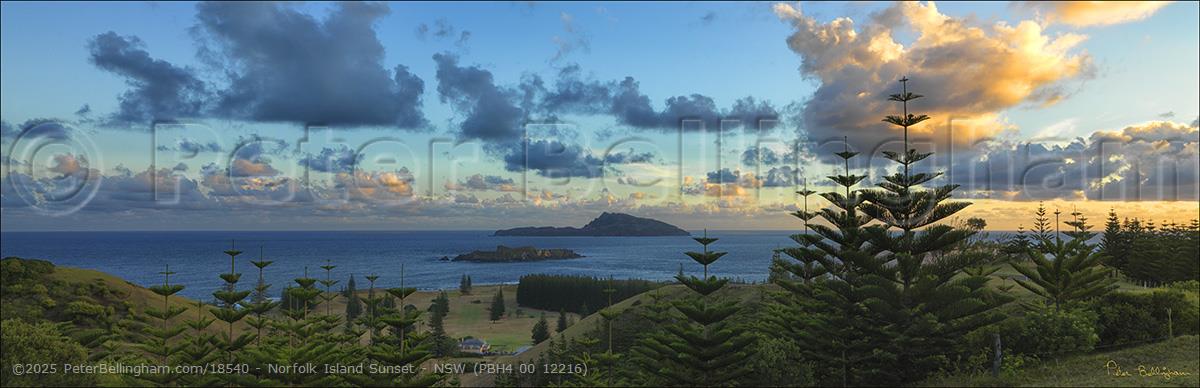 Peter Bellingham Photography Norfolk Island Sunset - NSW (PBH4 00 12216)